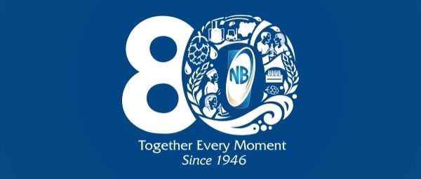 The NB @ 80 anniversary lockup: Together Every Moment, Since 1946