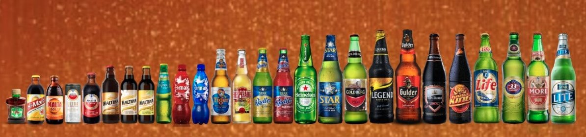 Brands across the Nigerian Breweries portfolio